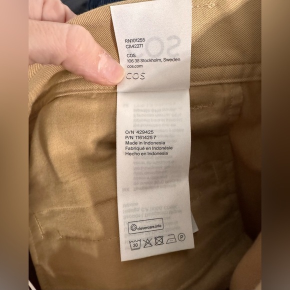 COS STRAIGHT-LEG UTILITY PANTS IN Beige - Picture 6 of 7